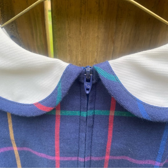 New NWT Florence Eiseman kids long sleeve collar blue grid back to school dress - Picture 10 of 16